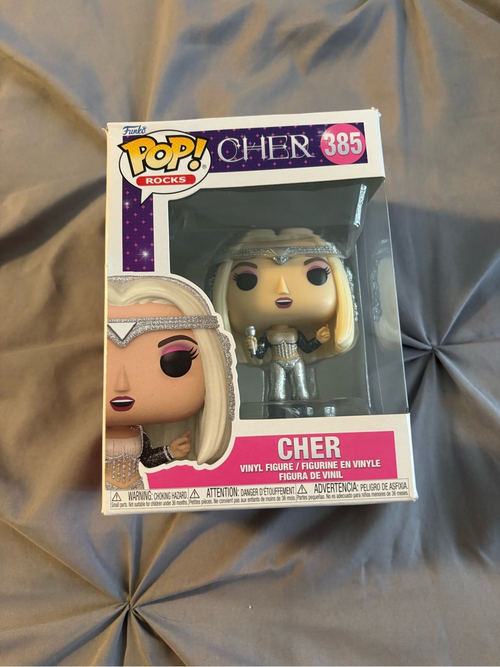 Funko Cher Vinyl Figure in Silver and Purple Accents